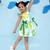 White cotton printed frocks for girls