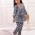 Blue cotton printed festive wear-kurta pajama for girls