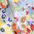 Blue cotton multicolored paisley and floral patterns frocks for girls
