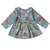 Blue cotton printed frocks for girls