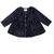 Black cotton strip pattern frocks for girls