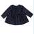 Black cotton strip pattern frocks for girls