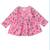Pink cotton printed frocks for girls