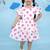 Multicolor cotton printed frock for girls