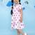 Multicolor cotton printed frock for girls