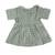 Green cotton printed frocks for girls