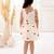 White cotton printed frocks for girls