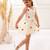 White cotton printed frocks for girls