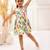 White cotton printed frocks for girls