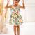 White cotton printed frocks for girls