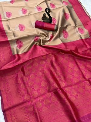 Multy Color silk blend saree with blouse 2
