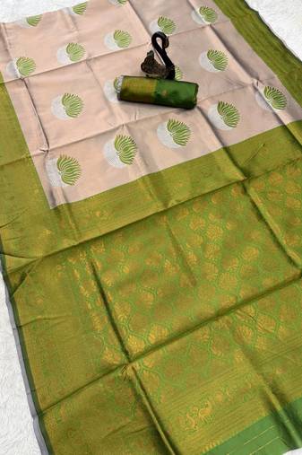 Multy Color silk blend saree with blouse