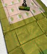 Multy Color silk blend saree with blouse