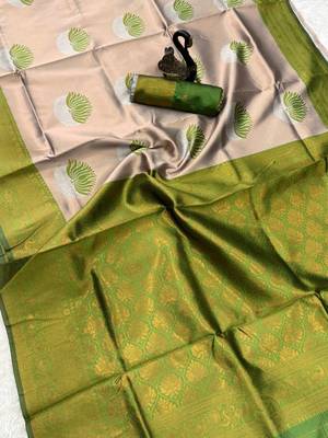 Multy Color silk blend saree with blouse 2