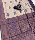 Multy Color silk blend saree with blouse