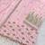 Baby pink embroidered georgette semi-stitched palazzo style salwar suit