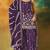 Purple embroidered georgette semi-stitched palazzo style salwar suit
