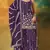 Purple embroidered georgette stitched palazzo style salwar suit