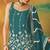 Rama embroidered georgette semi-stitched palazzo style salwar suit