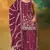 Maroon embroidered georgette stitched palazzo style salwar suit