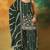 Green embroidered georgette semi-stitched palazzo style salwar suit