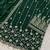 Green embroidered georgette semi-stitched palazzo style salwar suit