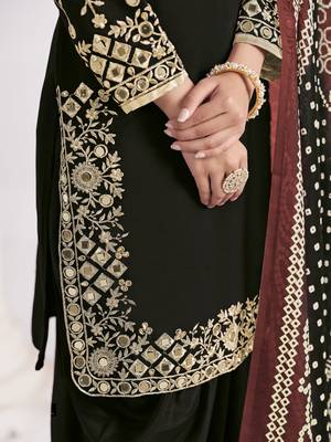 roman silk original mirror work patiala salwar kameez 2