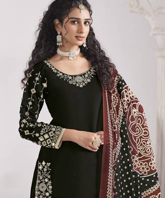 roman silk original mirror work patiala salwar kameez 3