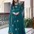New Design Green Color Gown Suit Set With Dupatta Party Wear Suit Set 