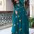 New Design Green Color Gown Suit Set With Dupatta Party Wear Suit Set 