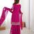 Heavy Embroidery Work Sharara Suit Set Pink Color Suit With Dupatta