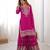Heavy Embroidery Work Sharara Suit Set Pink Color Suit With Dupatta
