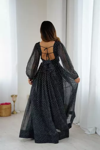 Navratri Special Designer Gown Dress Garba Special Dress Festival Wear Dress