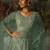 Elegant Sage Green Net Lehenga with Swarovski and Thread Embroidery