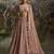 Designer Mauve Soft Net Semi-Stitched Lehenga with Unstitched Blouse & Embroidered Dupatta