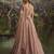 Designer Mauve Soft Net Semi-Stitched Lehenga with Unstitched Blouse & Embroidered Dupatta