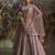 Designer Mauve Soft Net Lehenga with Swarovski and Bead Embroidery