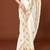 White sequin embroidered border fendy two tone silk saree sari