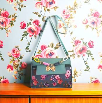 Trendy Floral & Plain Sling Bag for Women 1