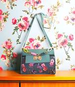 Trendy Floral & Plain Sling Bag for Women