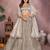Warm Grey Mulberry Art Silk Zari and Sequin Embroidered Designer Semi stitched Lehenga for women
