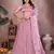 Daisy Pink Mulberry Art Silk Zari and Sequin Embroidered Designer Semi stitched Lehenga for women