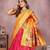 Pink Jacquard Silk Zari Weaving Designer Stitched Paithani Lehenga for women