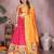 Pink Jacquard Silk Zari Weaving Designer Stitched Paithani Lehenga for women