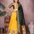 Yellow Jacquard Silk Zari Weaving Designer Stitched Paithani Lehenga for women