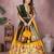 Yellow Jacquard Silk Zari Weaving Designer Stitched Paithani Lehenga for women