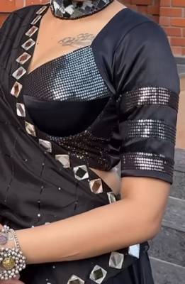 BLACK COTTON SEQUINS WORK NAVRATRI SPECIAL STITCHED CHANIYA CHOLI  6