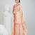 Elegant cream & red handwoven tant cotton saree with floral motifs