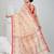 Elegant cream & red handwoven tant cotton saree with floral motifs