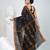 Classic black & mustard handwoven tant cotton saree with texture motifs